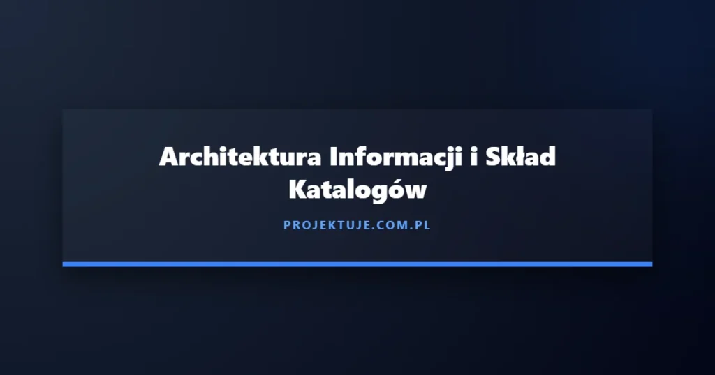 Nowoczesna wizualizacja siatki modularnej i procesu składu katalogów na ciemnym tle